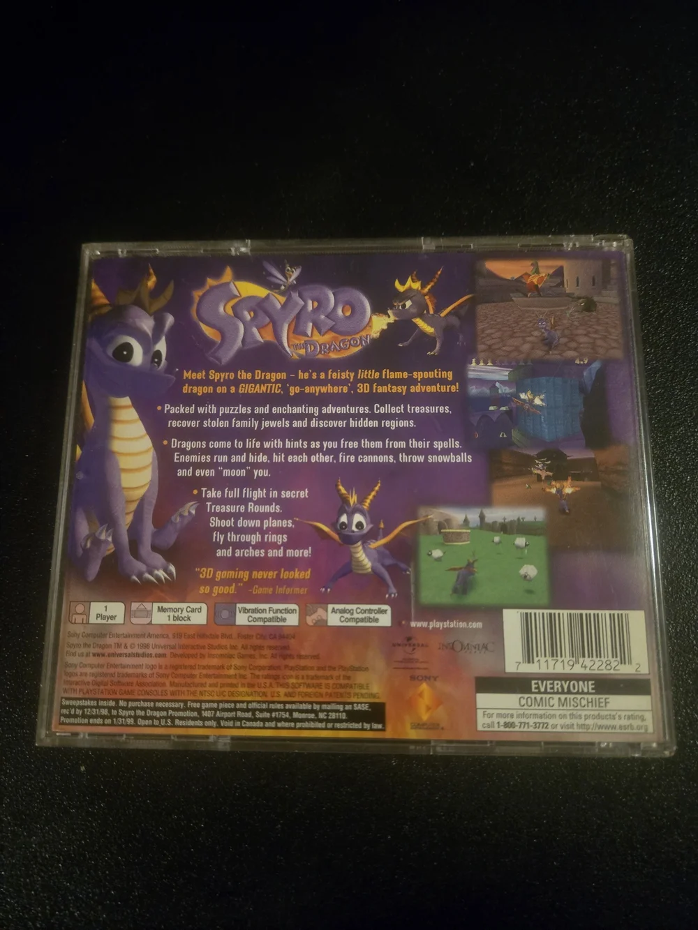 Sony spyro dragon